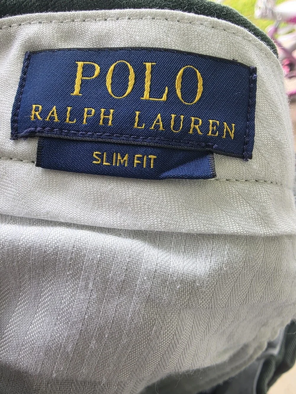 Polo Ralph Lauren Slim Fit Green Chino Pants Men's 32x30 Stretch Casual
